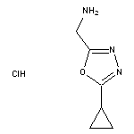 (5-cyclopropyl-1,3,4-oxadiazol-2-yl)methanamine hydrochloride