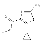 methyl 2-amino-5-cyclopropyl-1,3-thiazole-4-carboxylate