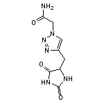 2-{4-[(2,5-dioxoimidazolidin-4-yl)methyl]-1H-1,2,3-triazol-1-yl}acetamide