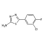 2-Amino-5-(3-chloro-4-fluorophenyl)-1,3,4-thiadiazole