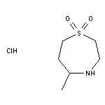 5-methyl-1$l^{6},4-thiazepane-1,1-dione hydrochloride