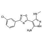4-[3-(3-chlorophenyl)-1,2,4-oxadiazol-5-yl]-3-N-methyl-1H-pyrazole-3,5-diamine