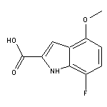 7-Fluoro-4-methoxy-1H-indole-2-carboxylic Acid