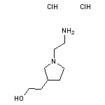 2-[1-(2-aminoethyl)pyrrolidin-3-yl]ethan-1-ol dihydrochloride