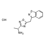 1-[5-(1,2-benzoxazol-3-ylmethyl)-1,2,4-oxadiazol-3-yl]ethan-1-amine hydrochloride