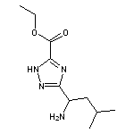 ethyl 3-(1-amino-3-methylbutyl)-1H-1,2,4-triazole-5-carboxylate