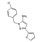 1-[(4-chlorophenyl)methyl]-3-(furan-2-yl)-1H-pyrazol-5-amine
