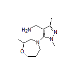 (1,3-二甲基-5-(2-甲基-1,4-氧氮杂环庚烷-4-基)-1H-吡唑-4-基)甲胺
