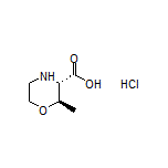 (2R,3S)-2-Methylmorpholine-3-carboxylic Acid Hydrochloride