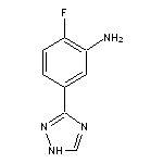 2-fluoro-5-(1H-1,2,4-triazol-3-yl)aniline