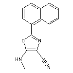 5-(Methylamino)-2-(naphthalen-1-yl)-1,3-oxazole-4-carbonitrile