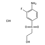 2-(4-amino-3-fluorobenzenesulfonyl)ethan-1-ol hydrochloride
