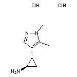 trans-2-(1,5-dimethyl-1H-pyrazol-4-yl)cyclopropan-1-amine dihydrochloride