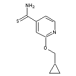 2-(cyclopropylmethoxy)pyridine-4-carbothioamide