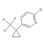 2-Chloro-5-[1-(trifluoromethyl)cyclopropyl]pyridine