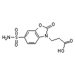 3-[6-(aminosulfonyl)-2-oxo-1,3-benzoxazol-3(2H)-yl]propanoic acid