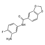 N-(3-amino-4-fluorophenyl)-1,3-benzodioxole-5-carboxamide