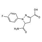 5-(aminocarbonyl)-1-(4-fluorophenyl)-4,5-dihydro-1H-pyrazole-3-carboxylic acid