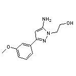 2-[5-amino-3-(3-methoxyphenyl)-1H-pyrazol-1-yl]ethanol