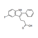 3-(5-Fluoro-2-phenyl-3-indolyl)propanoic Acid