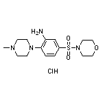 2-(4-methylpiperazin-1-yl)-5-(morpholin-4-ylsulfonyl)aniline hydrochloride