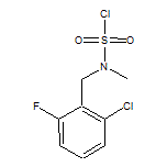 (2-Chloro-6-fluorobenzyl)(methyl)sulfamoyl Chloride