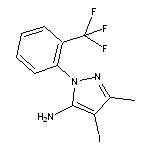 4-iodo-3-methyl-1-[2-(trifluoromethyl)phenyl]-1H-pyrazol-5-amine