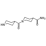 1-(piperidin-4-ylcarbonyl)piperidine-4-carboxamide