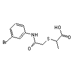 2-[[2-[(3-Bromophenyl)amino]-2-oxoethyl]thio]propanoic Acid
