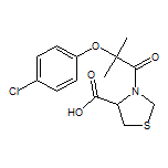 3-[2-(4-Chlorophenoxy)-2-methylpropanoyl]thiazolidine-4-carboxylic Acid