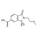 2-(2-methoxyethyl)-1,1,3-trioxo-2,3-dihydro-1$l^{6},2-benzothiazole-6-carboxylic acid