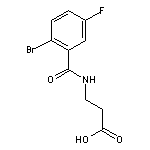 3-(2-Bromo-5-fluorobenzamido)propanoic Acid