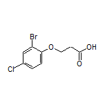 3-(2-bromo-4-chlorophenoxy)propanoic acid