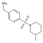 {4-[(3-methylpiperidine-1-)sulfonyl]phenyl}methanamine