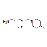 [3-[(4-Methylpiperidin-1-yl)methyl]phenyl]methanamine