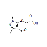 2-[(4-Formyl-1,3-dimethyl-5-pyrazolyl)thio]acetic Acid