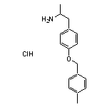 1-{4-[(4-methylphenyl)methoxy]phenyl}propan-2-amine hydrochloride