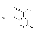 2-amino-2-(5-bromo-2-fluorophenyl)acetonitrile hydrochloride