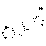 2-(4-amino-1H-pyrazol-1-yl)-N-(pyridin-3-yl)acetamide
