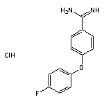 4-(4-fluorophenoxy)benzene-1-carboximidamide hydrochloride