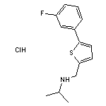 {[5-(3-fluorophenyl)thiophen-2-yl]methyl}(propan-2-yl)amine hydrochloride