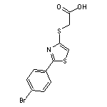 2-[[2-(4-Bromophenyl)-4-thiazolyl]thio]acetic Acid