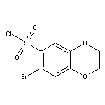 7-bromo-2,3-dihydro-1,4-benzodioxine-6-sulfonyl chloride