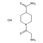 1-(2-aminoacetyl)piperidine-4-carboxamide hydrochloride