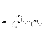 2-[3-(aminomethyl)phenoxy]-N-cyclopropylacetamide hydrochloride