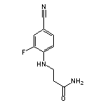 3-[(4-cyano-2-fluorophenyl)amino]propanamide