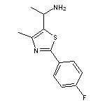 1-[2-(4-fluorophenyl)-4-methyl-1,3-thiazol-5-yl]ethan-1-amine