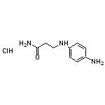 3-[(4-aminophenyl)amino]propanamide hydrochloride