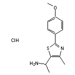 1-[2-(4-methoxyphenyl)-4-methyl-1,3-thiazol-5-yl]ethan-1-amine hydrochloride