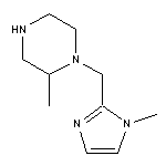 2-methyl-1-[(1-methyl-1H-imidazol-2-yl)methyl]piperazine
